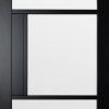 Berkeley 3 Lite Clear Glass Premium Primed Black 2