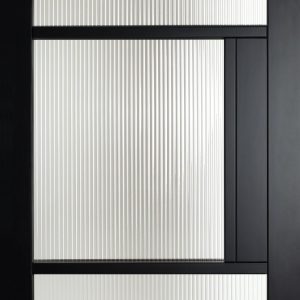 Berkeley Black 3 Pane With Reeded Glass 2