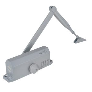 DOOR CLOSER WITH COVER - Silver