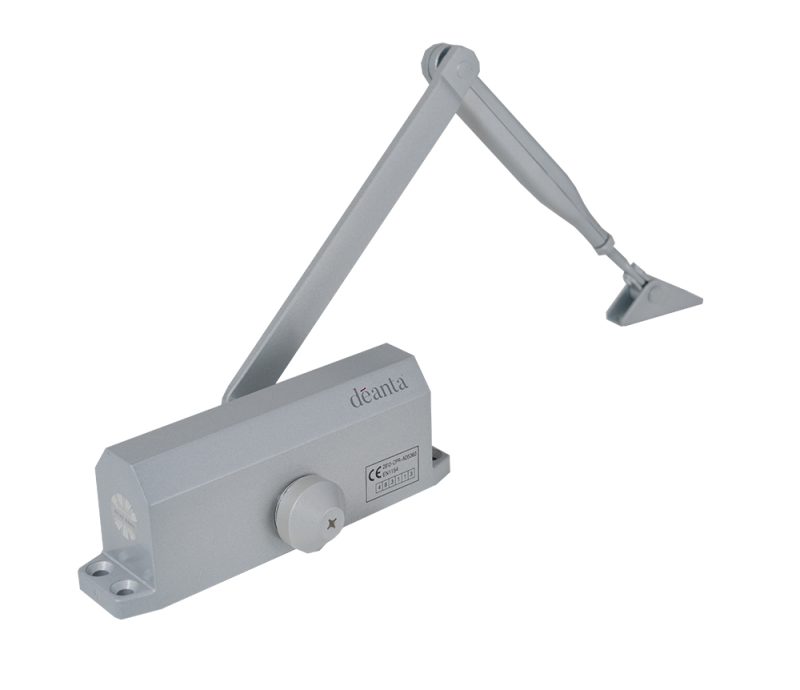 DOOR CLOSER WITH COVER - Silver