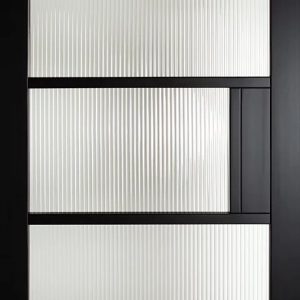 Mayfair Belgravia Reeded Glass Premium Primed Black 2