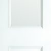 Paris 2 Panel Primed White Clear Glass