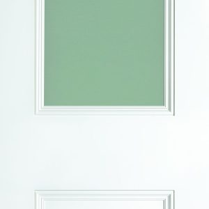 Paris 2 Panel Primed White Opal Lam Glass