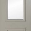 Salzburg Silk Grey Premium Primed Clear Bevelled Glass 2