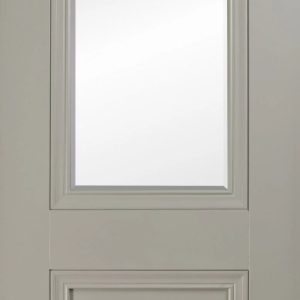 Salzburg Silk Grey Premium Primed Clear Bevelled Glass 2