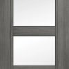 Shaker 4p Luxury Laminate Grey Clear Glass