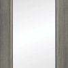 Shaker Luxury Laminate Grey Clear Glass