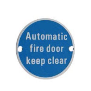 AUTOMATIC FIRE DOOR KEEP CLEAR